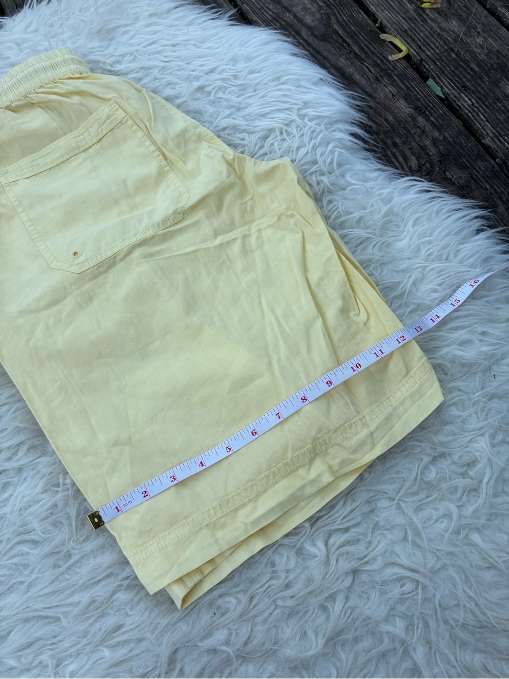 🌺NWT Free People Saylor Yellow Drawstring Bermuda shorts🌺 - Picture 13 of 13